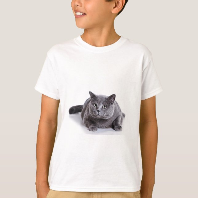 T-shirt Chat gris (Devant)