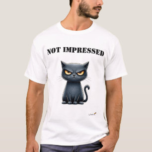 T-Shirt Chat Grumpy Drôle Pas Impressionné