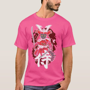 T-shirt Chat guerrier japonais Samurai pour tous les Amour