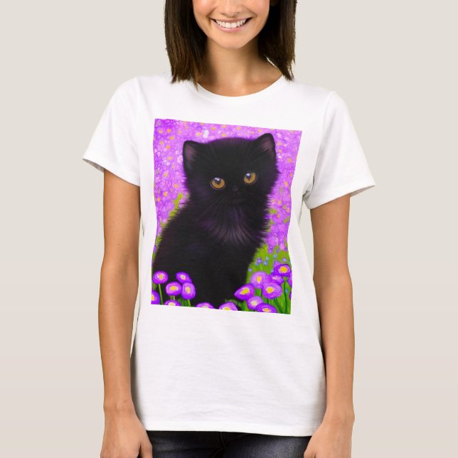 T-shirt Chat Gustav Klimt (Devant)