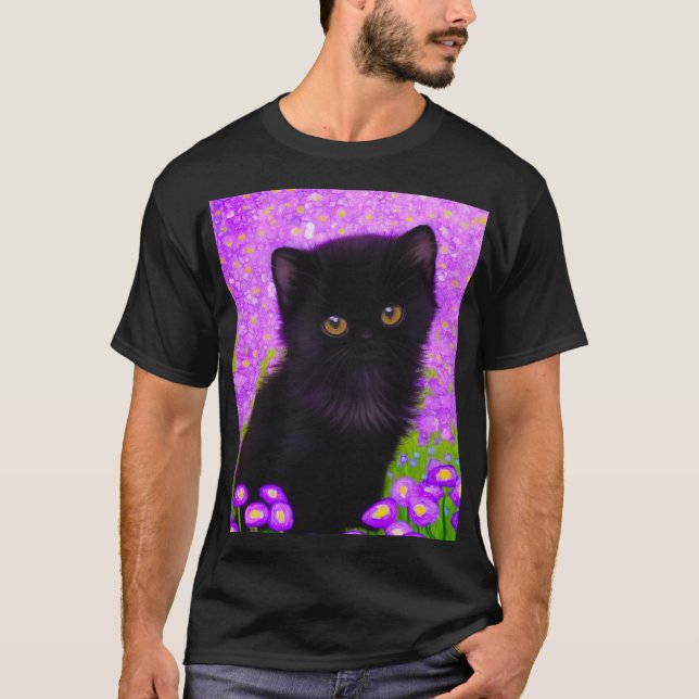 T-shirt Chat Gustav Klimt (Devant)