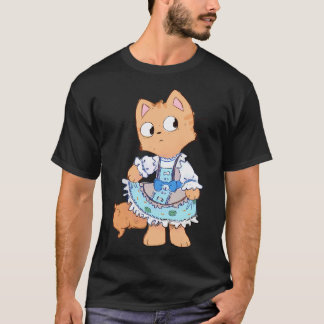 T-shirt Chat habillé