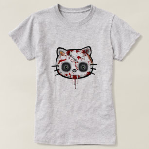 T-shirt Chat Halloween drôle de Kitty de zombi