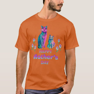 T-shirt Chat Happy Mothers Jour 1 