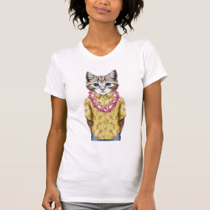 T-shirt Chat hawaïen de Kitty
