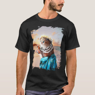 T-shirt Chat Hawaïen Drôle Aloha