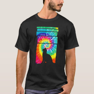 T-shirt Chat Hippie Tie Dye Chat