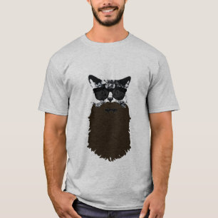 T-SHIRT CHAT HIPSTER BEACH