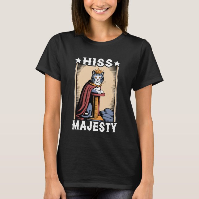 T-shirt Chat Hiss Majesté Arbre à Griffer Chat (Devant)