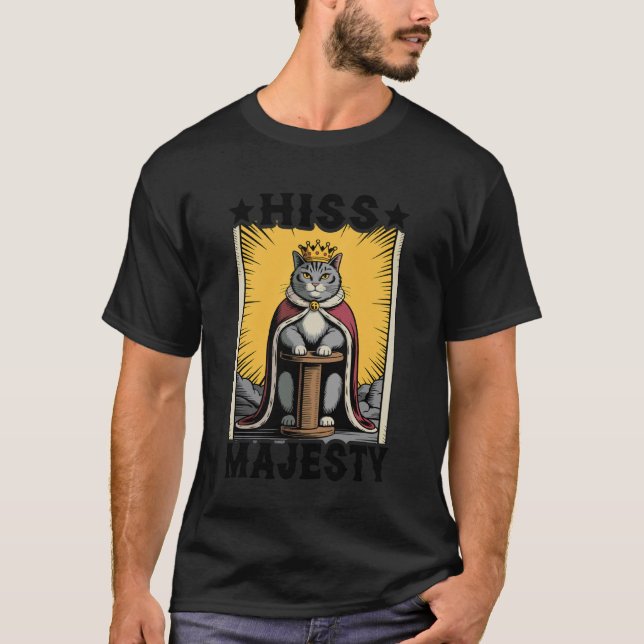T-shirt Chat Hiss Majesté Arbre à Griffer Chat (Devant)