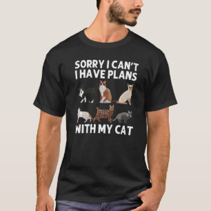T-shirt Chat Homme Femme Chat Chat Lady Kitty Chats Animal