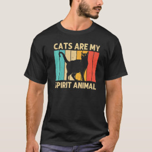 T-shirt Chat Homme Femme Chat Noir Chat Personne Chats