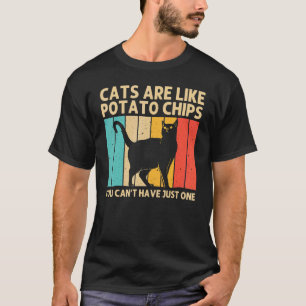 T-shirt Chat Homme Femme Chat Noir Chat Personne Chats