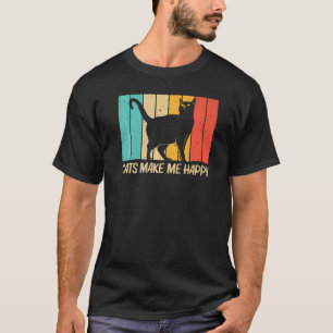 T-shirt Chat Homme Femme Chat Noir Chat Personne Chats