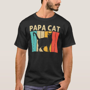 T-shirt Chat Homme Papa Chat Noir Chat Personne Chats