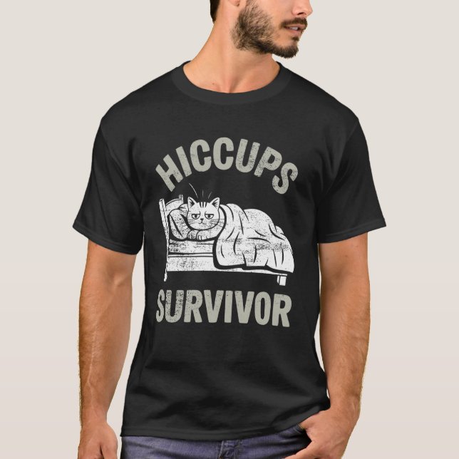 T-shirt Chat Hoquet Survivant (Devant)