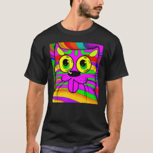 T-shirt Chat humoristique meow chaton portrait mignon chat
