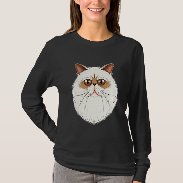 T-shirt Chat I Chat Visage I Himalayan Chat (Devant)