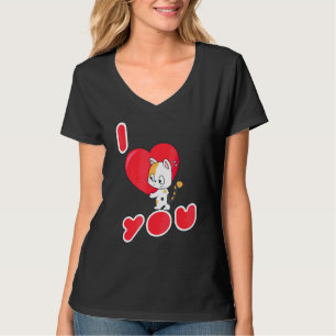 T-shirt Chat I Love You Kitten