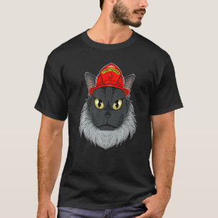 T-shirt Chat I pompier Chat I pompier Maine Coon Chat
