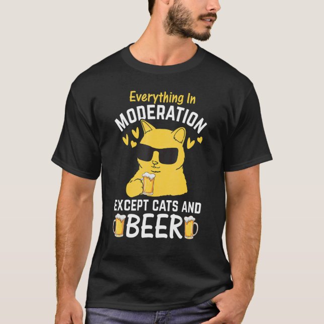 T-shirt Chat I Tout en modération sauf Chats et B (Devant)