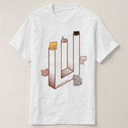 T-shirt chat - Illusion Optique Trident Impossible