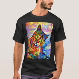 T-shirt CHAT IMPRESSIONNISTE Chat Chaton Chat Maman Papa