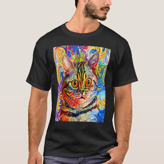T-shirt CHAT IMPRESSIONNISTE Chaton Minou Je Suis Un Chat  (Devant)