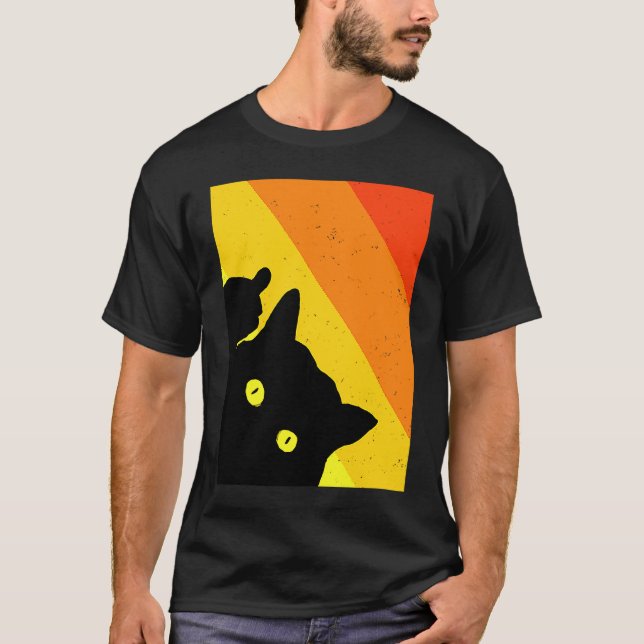 T-shirt Chat impudent et grossier faisant un doigt d'honne (Devant)