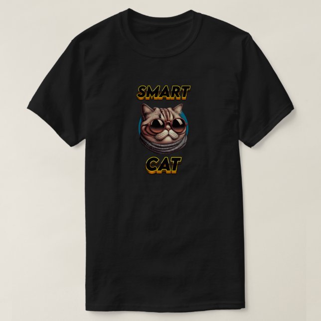 T-shirt Chat intelligent (Design devant)
