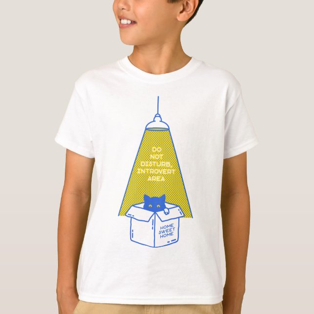 T-shirt Chat introverti (Devant)
