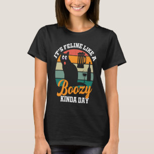 T-shirt chat ivre pour les mamans propriétaires de chats b