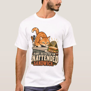 T-Shirt Chat - J'ai détecté un sandwich sans surve