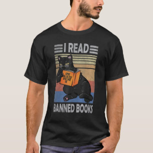 T-shirt Chat J'ai lu des livres interdits aux bibliophiles