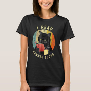 T-shirt Chat J'ai lu des livres interdits Bibliophiles Aim
