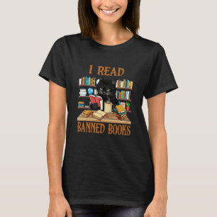 T-shirt Chat J'ai lu des livres interdits Les bibliophile