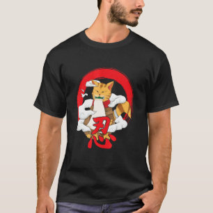 T-shirt Chat Japonais Samurai pour tous les chats