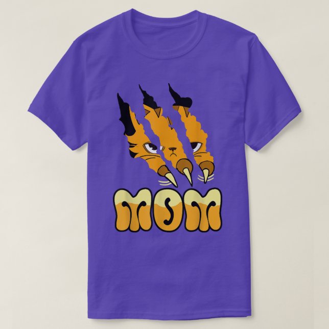 T-shirt Chat Jaune Maman Casse Mignonne Chat Maman Fête de (Design devant)