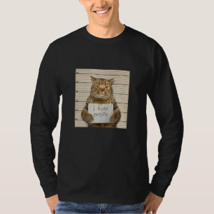 T-shirt Chat Je Déteste Les Gens Propriétaire Du Chat Chat