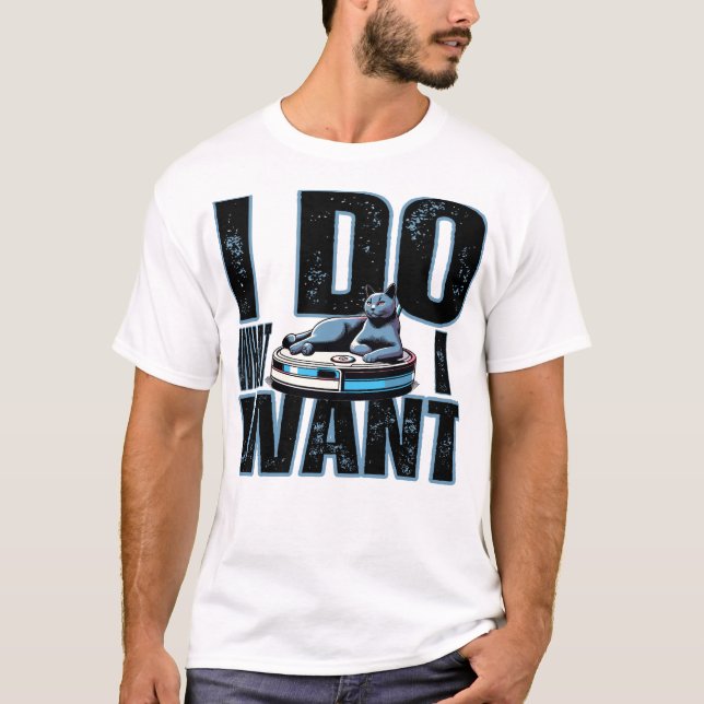 T-shirt Chat Je fais ce que je veux (Devant)