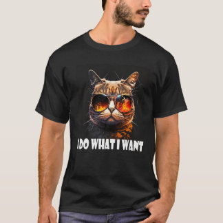 T-shirt Chat Je Fais Ce Que Je Veux Chat