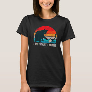 T-shirt Chat Je Fais Ce Que Je Veux Demander À Ma Femme