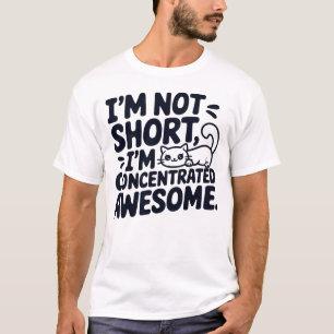 T-shirt Chat Je ne suis pas court Je suis concentré Awesom