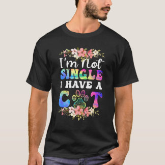 T-shirt Chat  Je ne suis pas seul, j'ai un chat