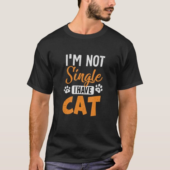 T-shirt Chat Je Ne Suis Pas Simple J'Ai Un Chat (Devant)
