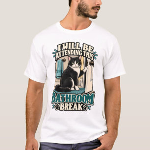 T-shirt chat - Je serai présent dans cette salle d