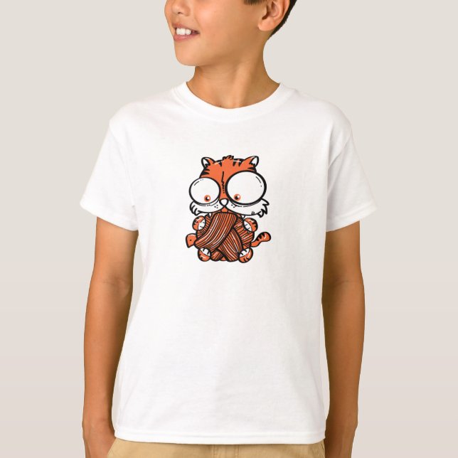 T-shirt Chat jouant (Devant)