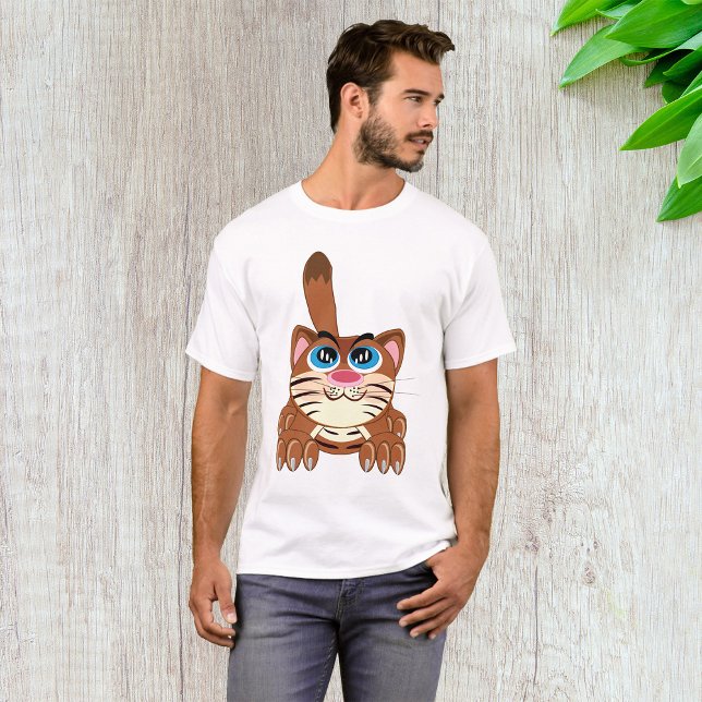 T-shirt Chat jouant avec Big Blue yeux amusant Whimsical K (Créateur téléchargé)