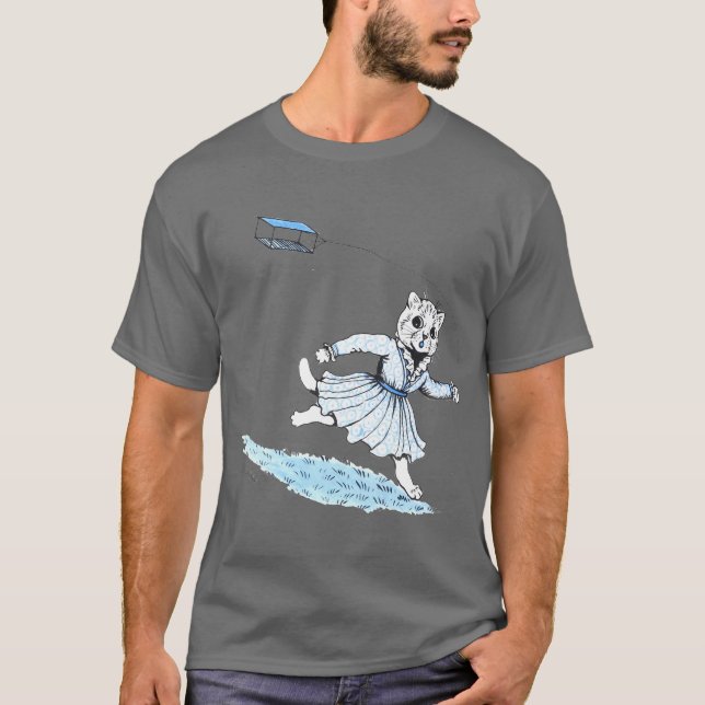 T-shirt Chat Jouant Kite, Louis Wain (Devant)