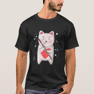 T-shirt Chat Jouer Bassoon Woodwind Instrument Orchestre